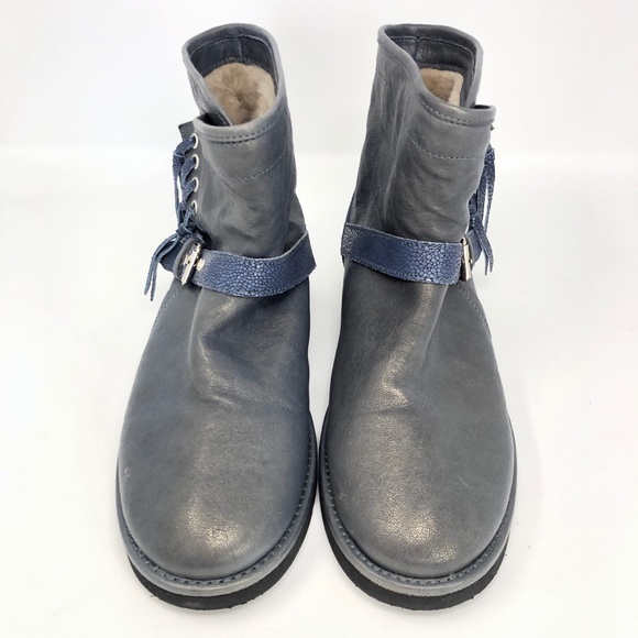 UGG Collection | Karisa Shimmer Blue Gold Boot - Picture 3 of 7